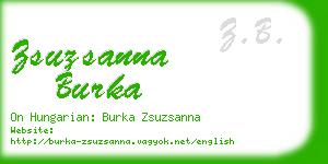 zsuzsanna burka business card